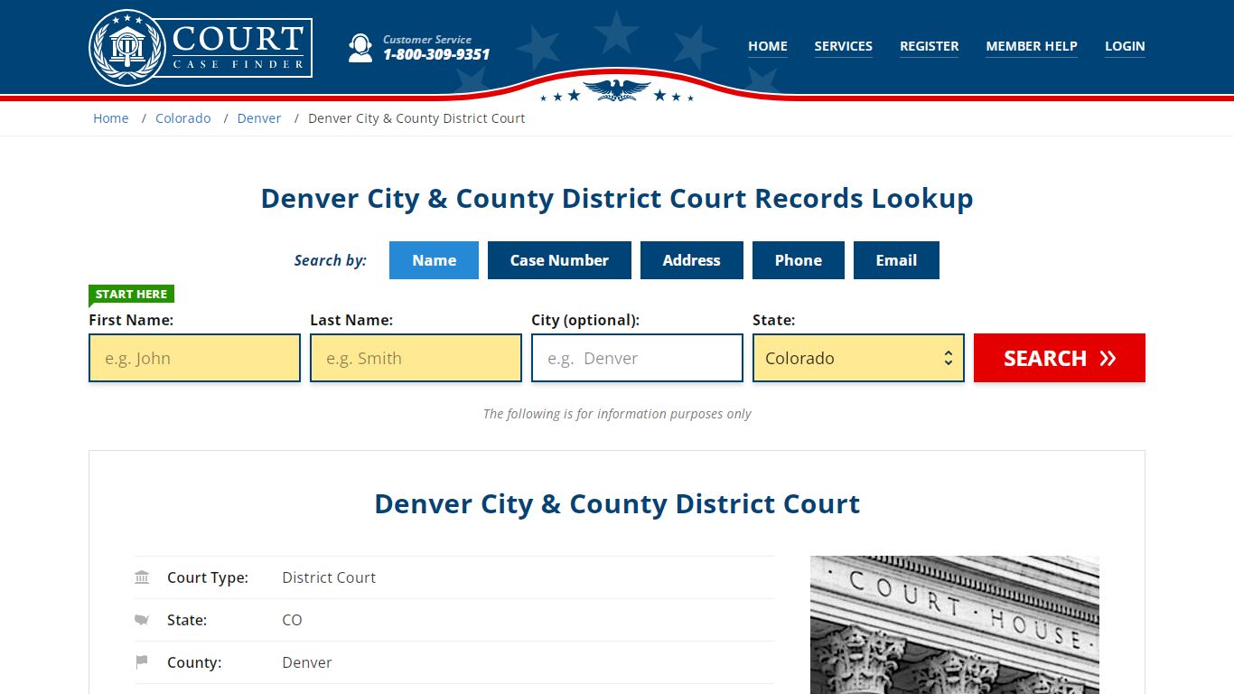 Denver City & County District Court Records Lookup